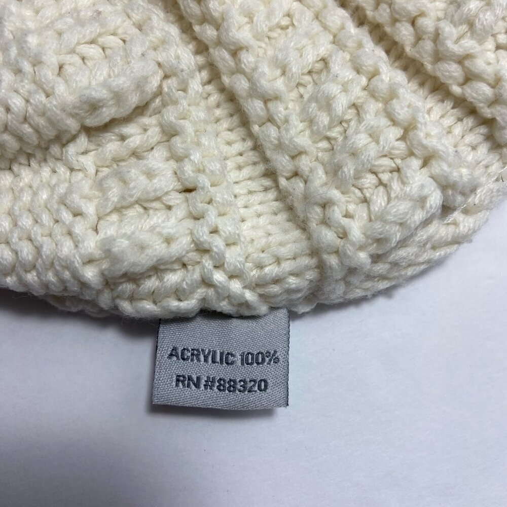 C.C Exclusives Knit Beanie – Ivory/Cream – One Size - Picture 5 of 6